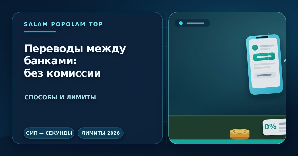 Редакционная иллюстрация: перевод денег между банками без комиссии — два смартфона между которыми летит монета, нулевая комиссия и лимиты системы