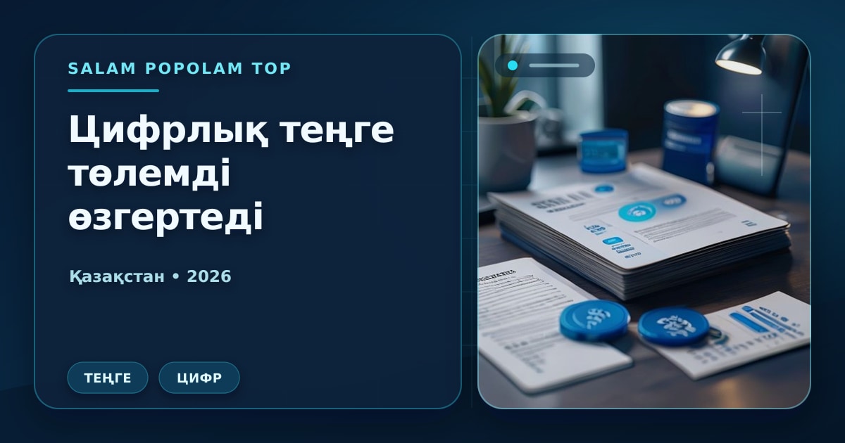 Иллюстрация Salam Popolam Top: Цифровой тенге и госзакупки: как это может изменить оплату контрактов
