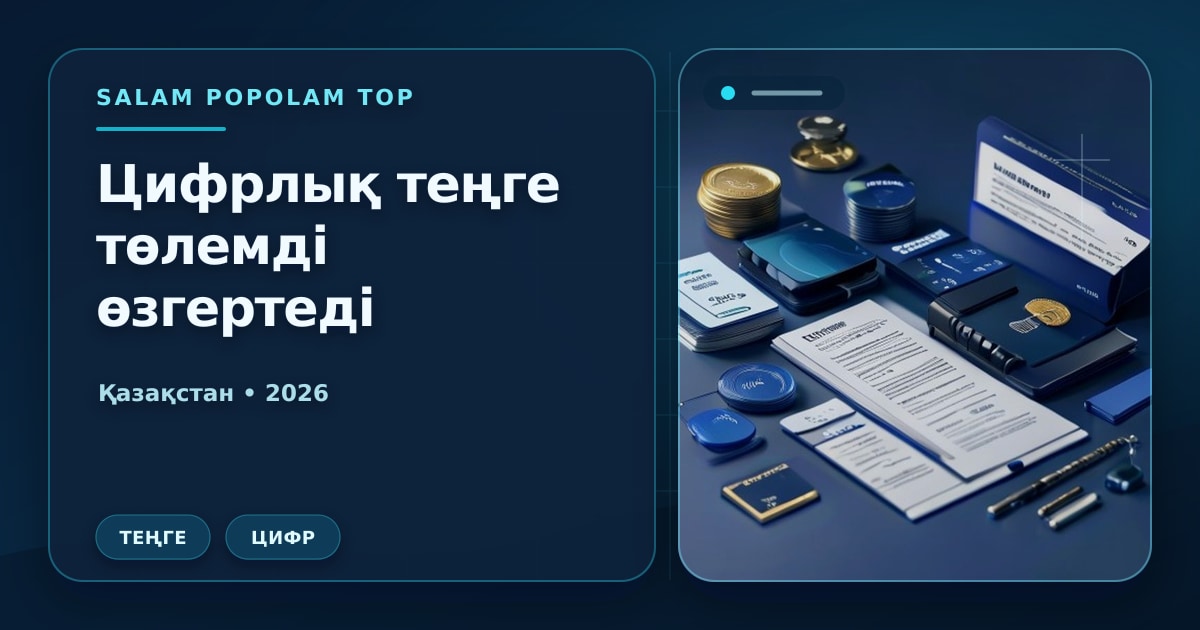 Иллюстрация Салам Пополам Топ: Цифровой тенге и офлайн-платежи: что будет, если нет интернета