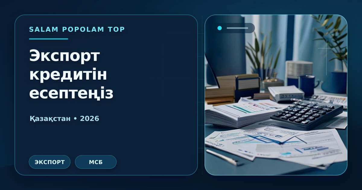 Иллюстрация Салам Пополам Топ: Экспортные кредиты и КазахЭкспорт: кому это нужно, кроме крупных компаний