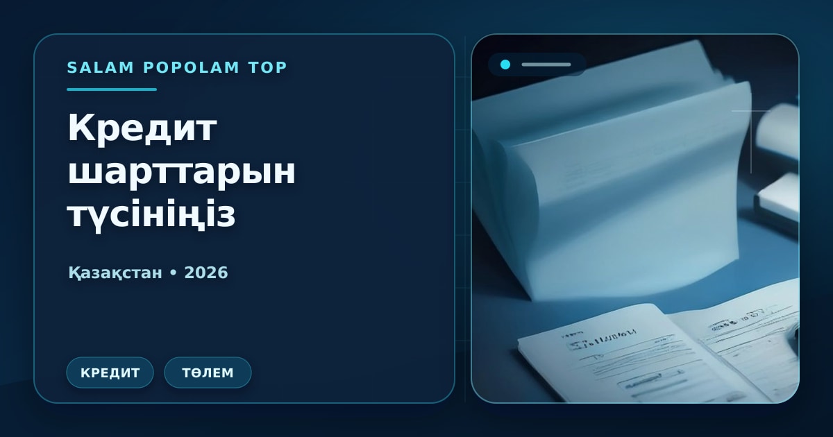 Редакционная обложка Салам Пополам Топ: Как получить образовательный кредит в 2026 году — Bolashak и другие варианты