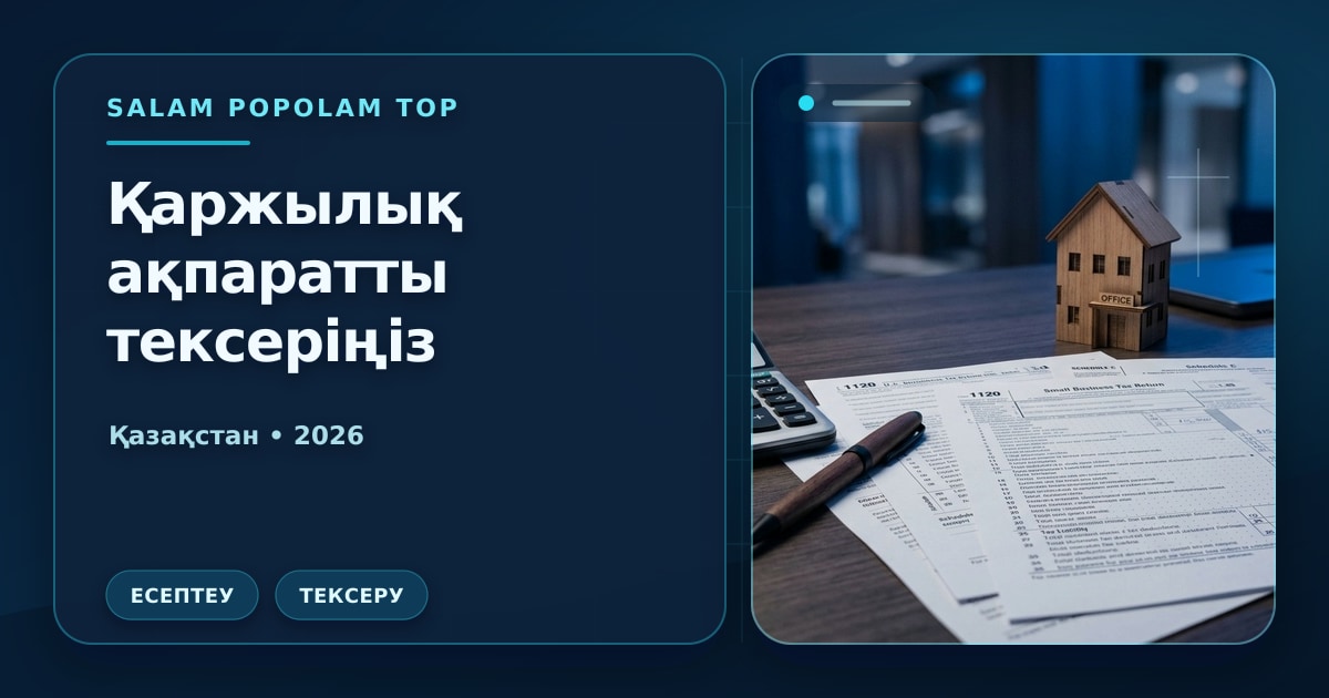 Иллюстрация Салам Пополам Топ: Қаржылық ақпаратты тексеріңіз