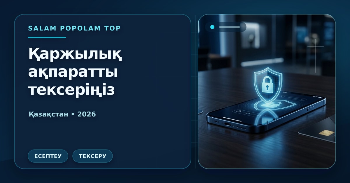 Иллюстрация Салам Пополам Топ: Қаржылық ақпаратты тексеріңіз