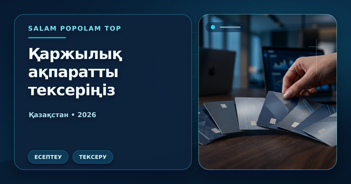 Иллюстрация Салам Пополам Топ: Қаржылық ақпаратты тексеріңіз