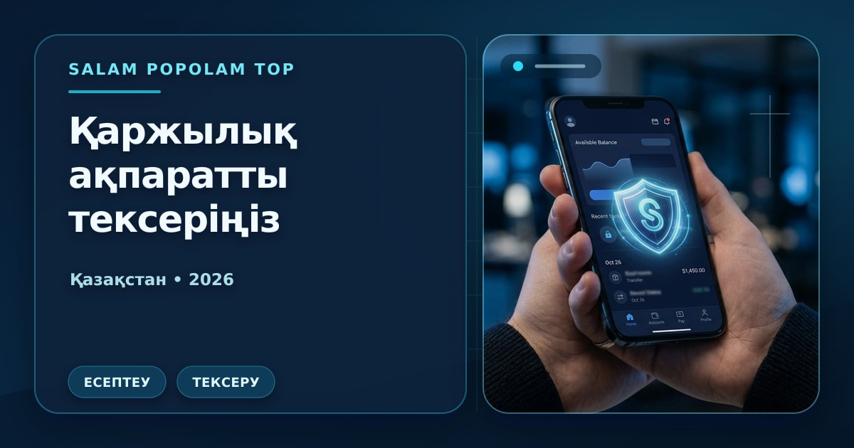 Иллюстрация Салам Пополам Топ: Қаржылық ақпаратты тексеріңіз