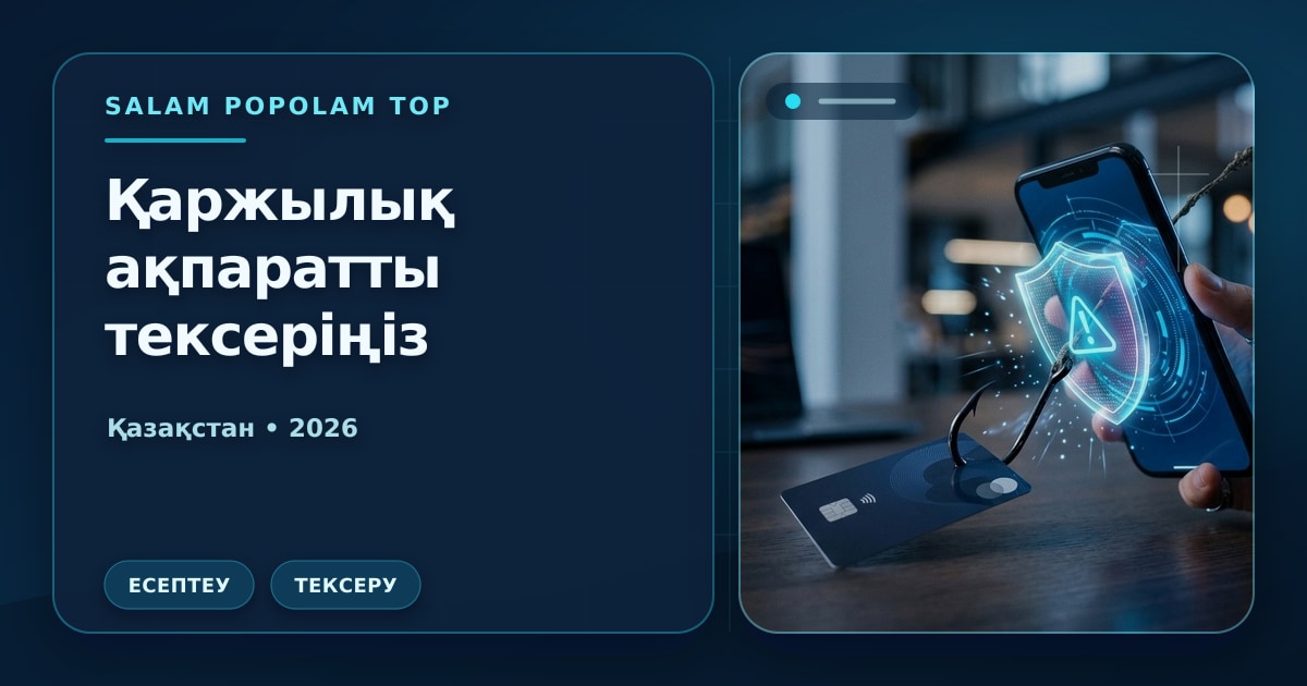Иллюстрация Салам Пополам Топ: Қаржылық ақпаратты тексеріңіз