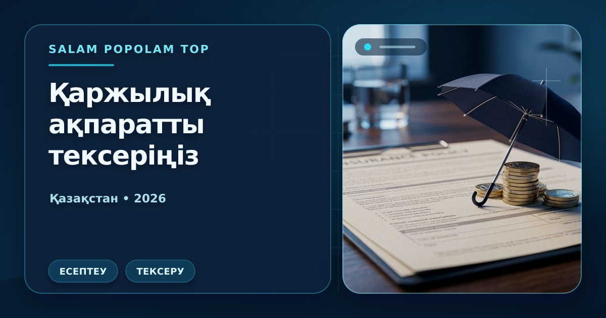 Иллюстрация Салам Пополам Топ: Қаржылық ақпаратты тексеріңіз