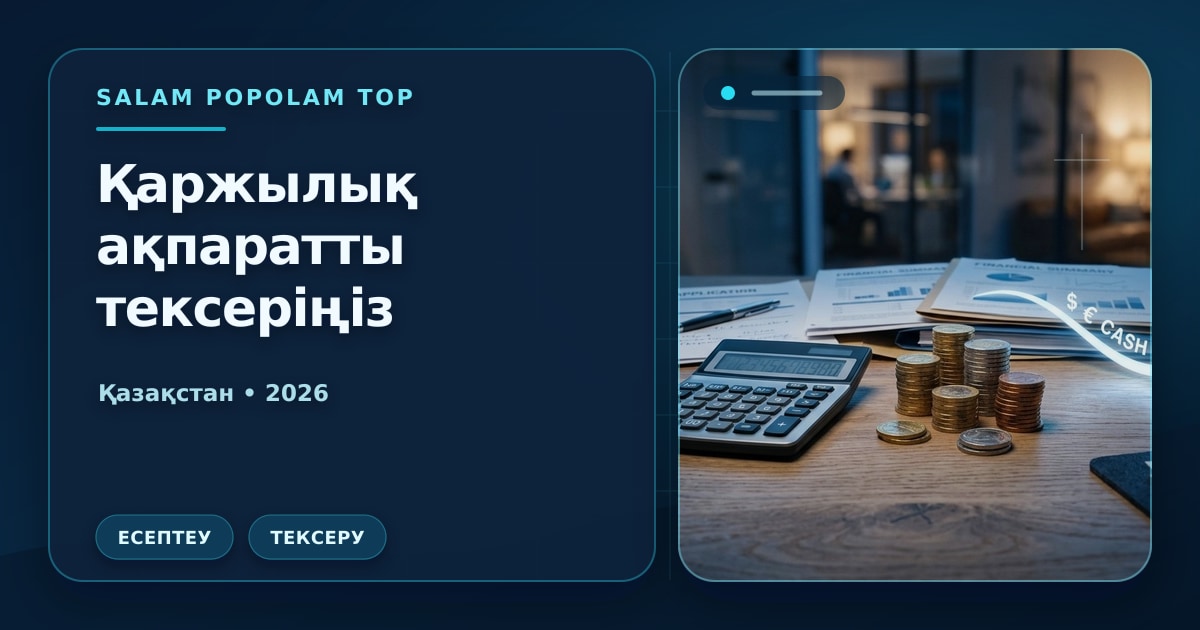 Иллюстрация Салам Пополам Топ: Қаржылық ақпаратты тексеріңіз