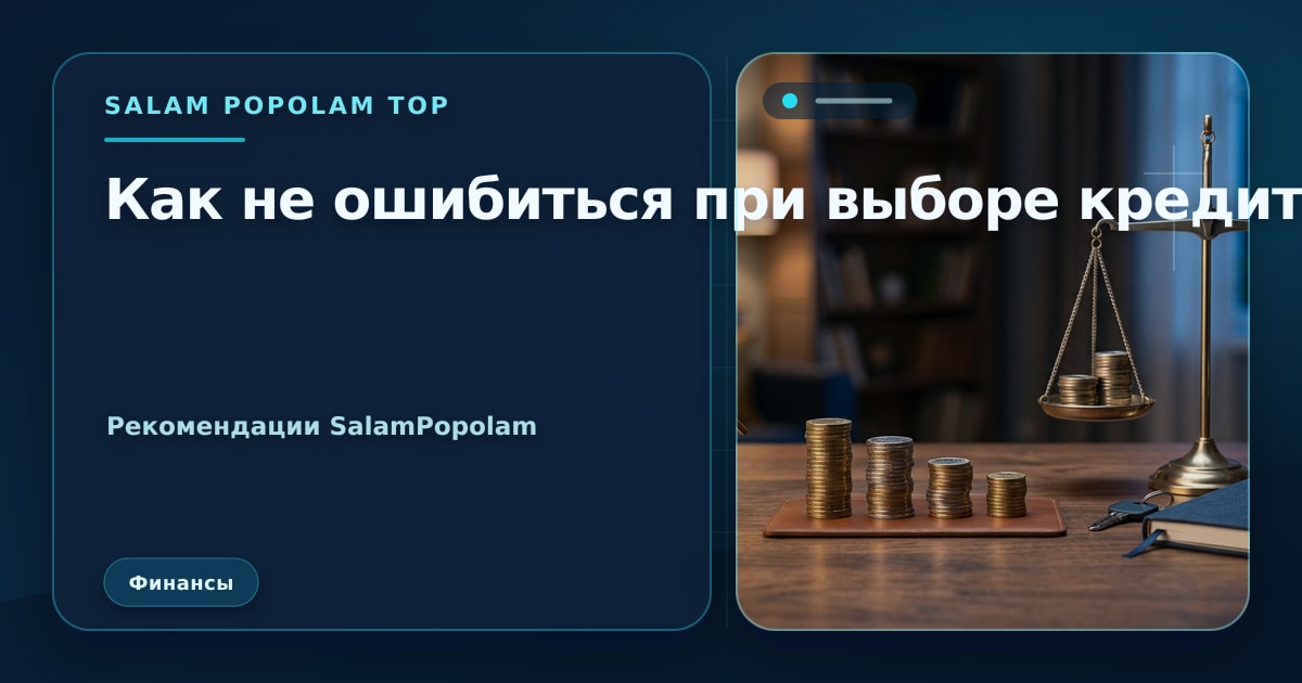 Иллюстрация SalamPopolam: Как не ошибиться при выборе кредитной карты: чек-лист