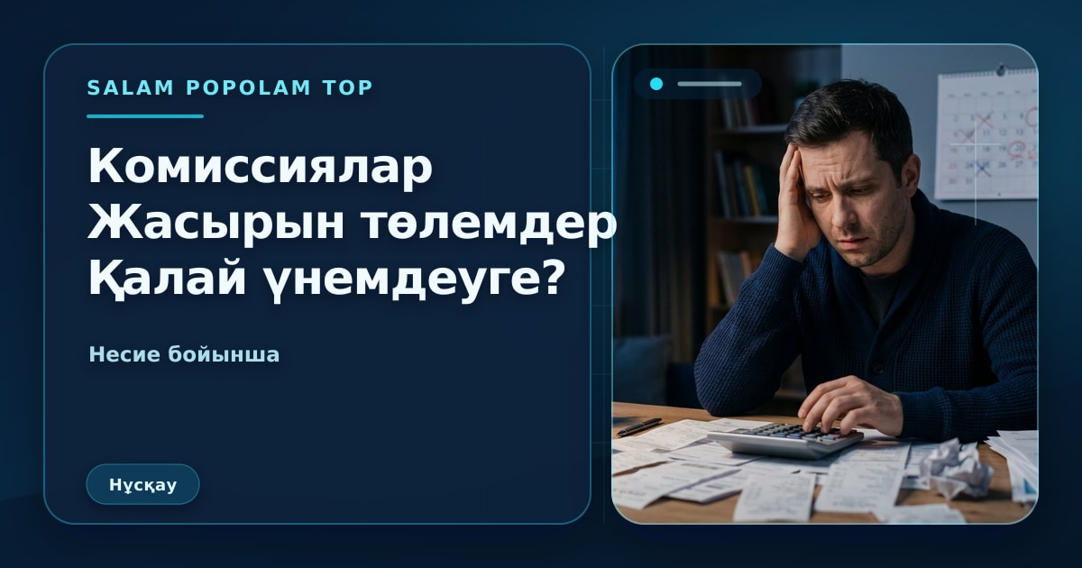 SalamPopolam: Жасырын комиссияларды