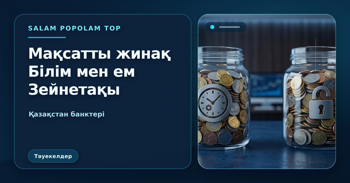 SalamPopolam: Мақсатты жинақ депозит түрлері