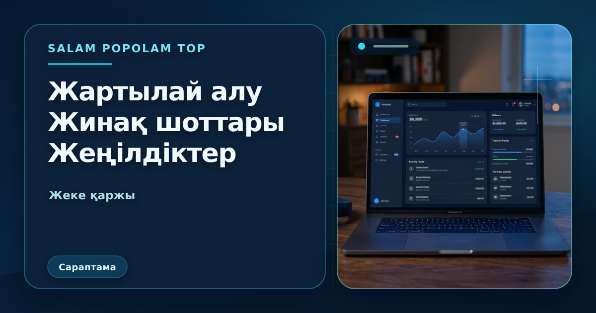 SalamPopolam: Ішінара алу мүмкіндігі депозиттердің жеңілдік