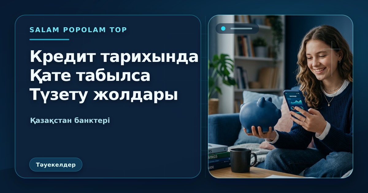SalamPopolam: Кредит тарихындағы қателерді түзету