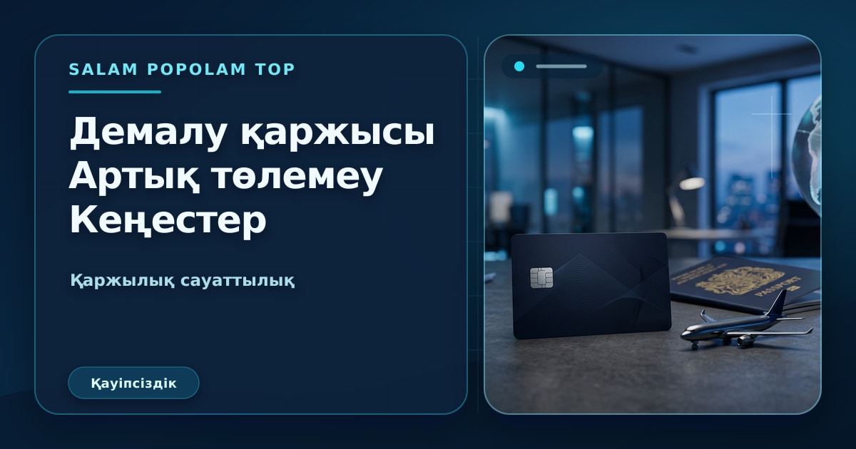 SalamPopolam: Демалыста қаржылық сауаттылық арттыру