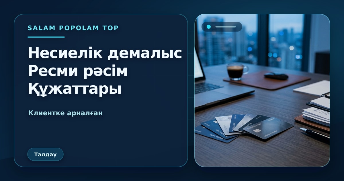 SalamPopolam: Несие демалысына дайындық рәсімі