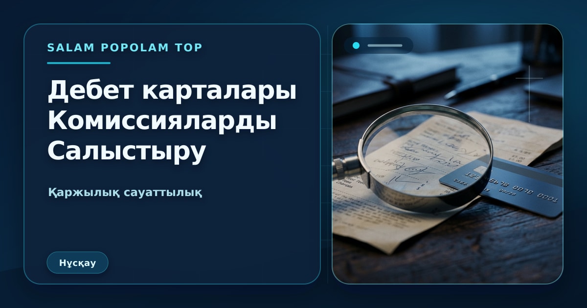 SalamPopolam: Дебеттік карталардағы кешбэк бағдарламаларын