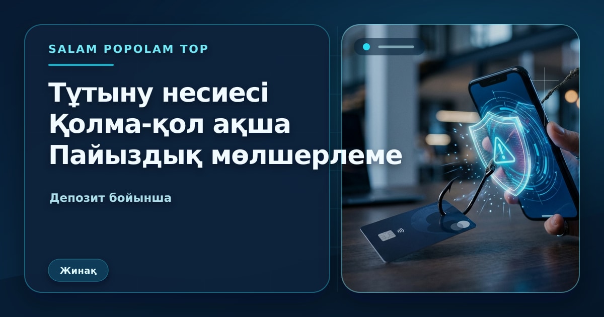 SalamPopolam: Тұтынушылық несиені нақты ақшамен